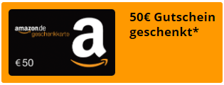 Cash and Drive - jetzt € 50 Amazon Gutschein