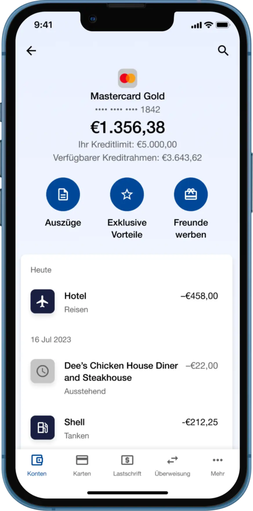 Free AT Erfahrungen App mit Kreditlimit