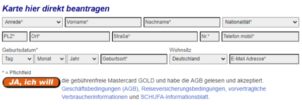 Gebuehrenfrei Mastercard Antrag