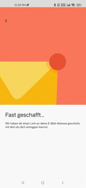 Anyfin Konto und Email bestätigen