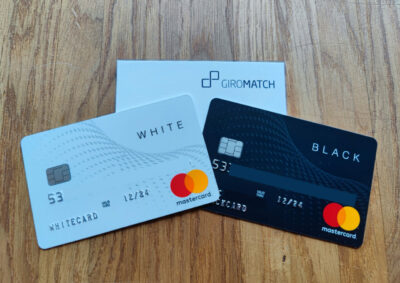 Black & White Prepaid Kreditkarte von GIROMATCH