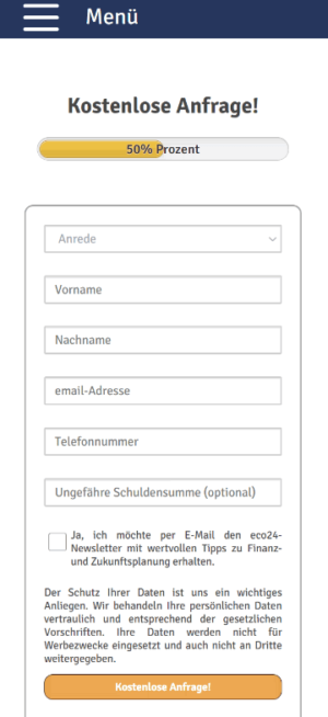 eco24 Anfrage abschicken