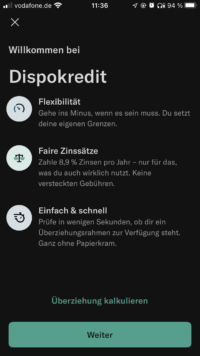 N26 Dispokredit in der App beantragen