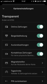 N26 Kontoführung in der App